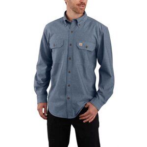 Carhartt Loose Fit Size 4XL Midweight Chambray Long Sleeve Button Up NWT